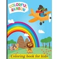 colorful rainbow coloring book for kids: This colouring book for ...