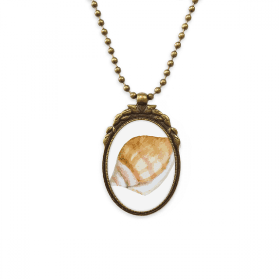 colorful snail marine life illustration antique necklace vintage bead pendant keychain