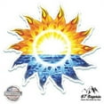 thumbnail image 1 of colorful sun beautiful sunrise - 3" vinyl sticker - for car laptop i-pad phone helmet hard hat - waterproof decal, 1 of 3