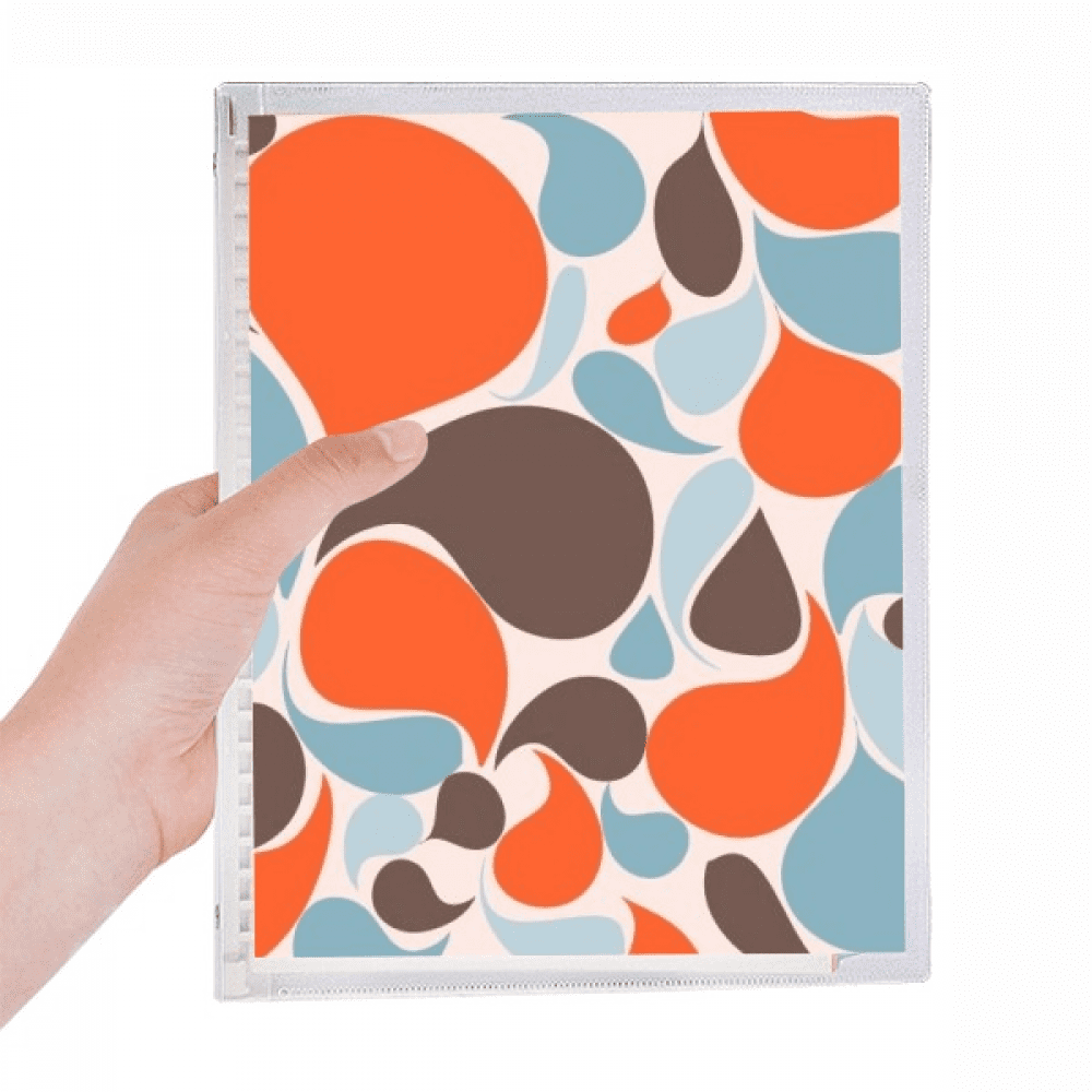 colorful water droplets notebook loose diary refillable journal statiry