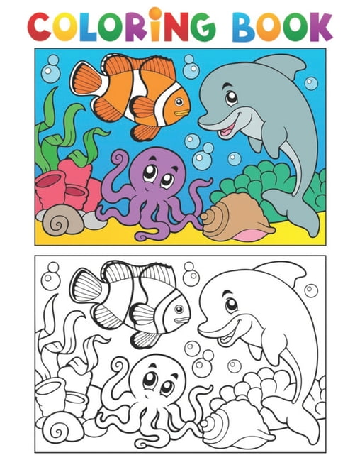 coloring book: 50 things BIG & JUMBO Coloring Book: 50 Coloring