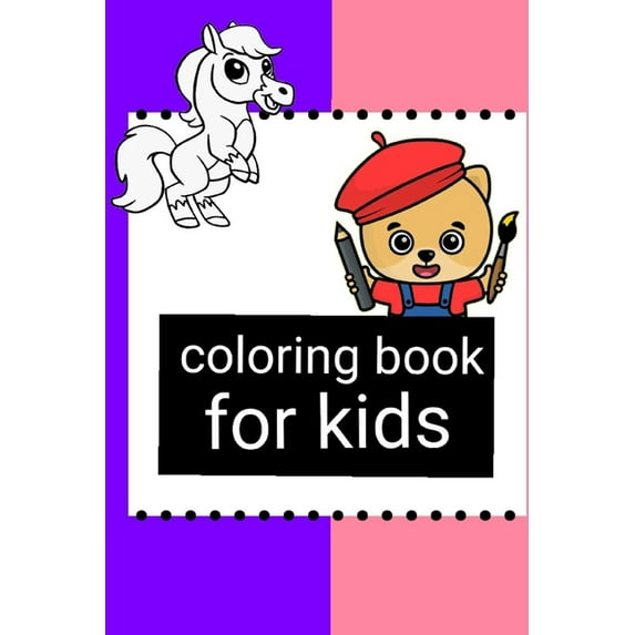 coloring book: for kids: 45 page: Size 6 × 9 (Paperback)