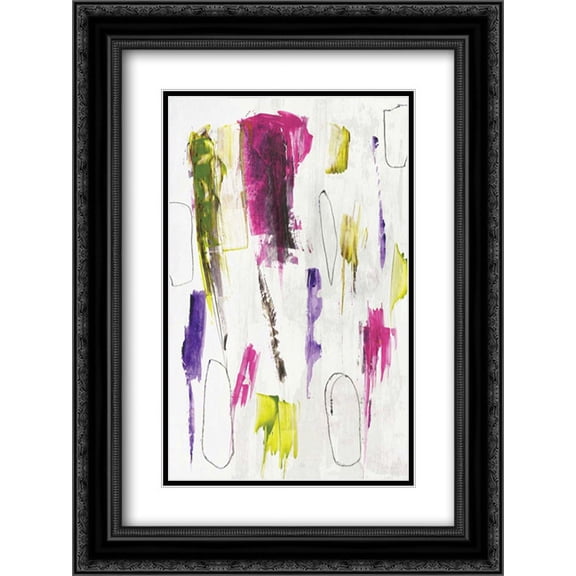 colour splash I 2x Matted 18x24 Black Ornate Framed Art Print by PI Studio