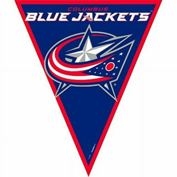 "columbus blue jackets nhl collection" pennant banner, party decoration