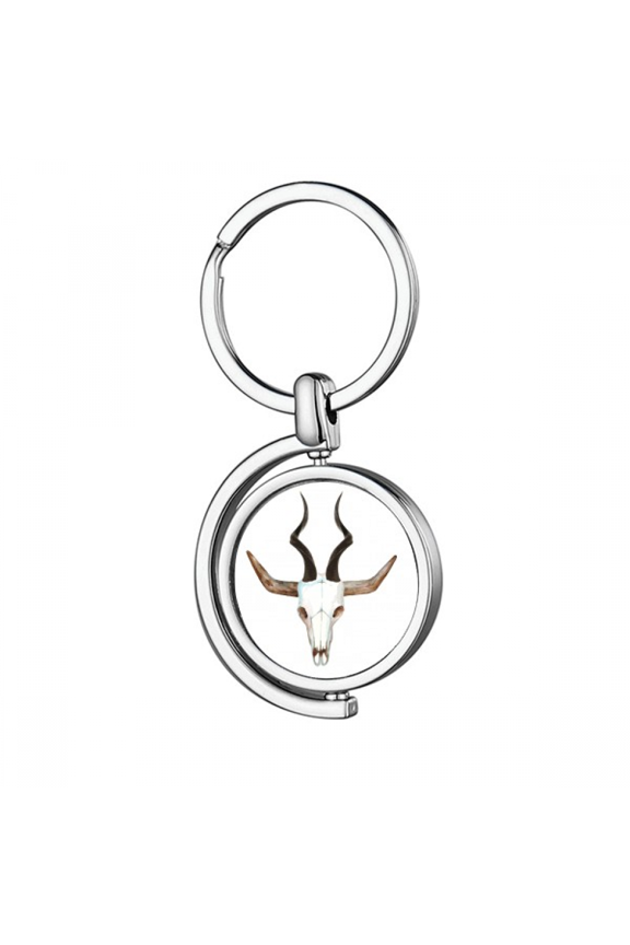 combination b horn cattle Rotating Keychain Metal Keyring Holder