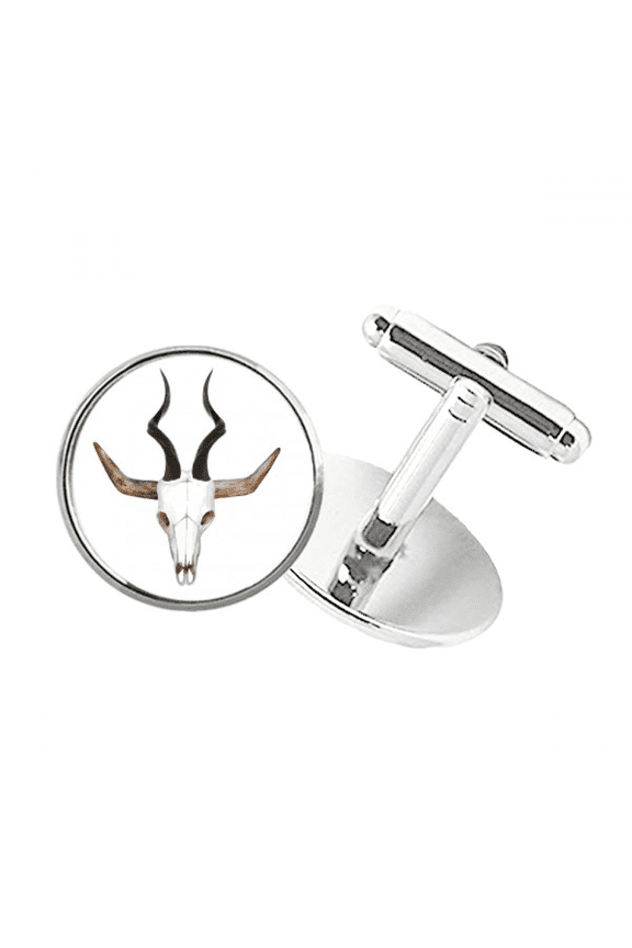 combination b horn cattle round button cuff clip stud cufflinks