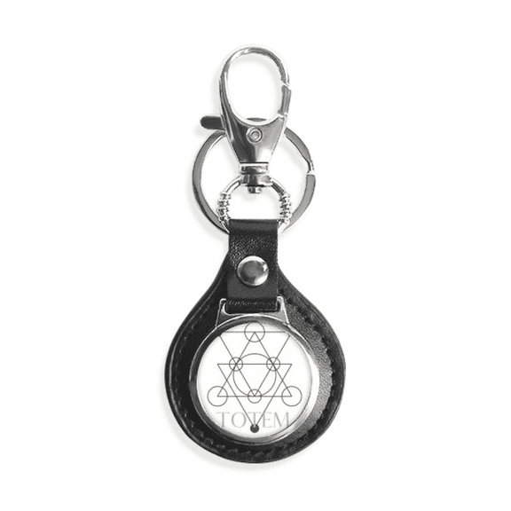combination triangular circular points key link chain keyholder finder hook metal