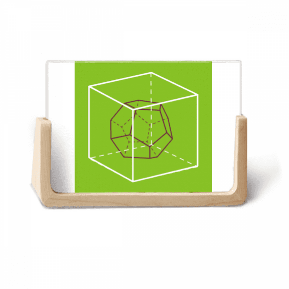 combinatorial cube mathematical geometric spphoto wooden photo frame tabletop display