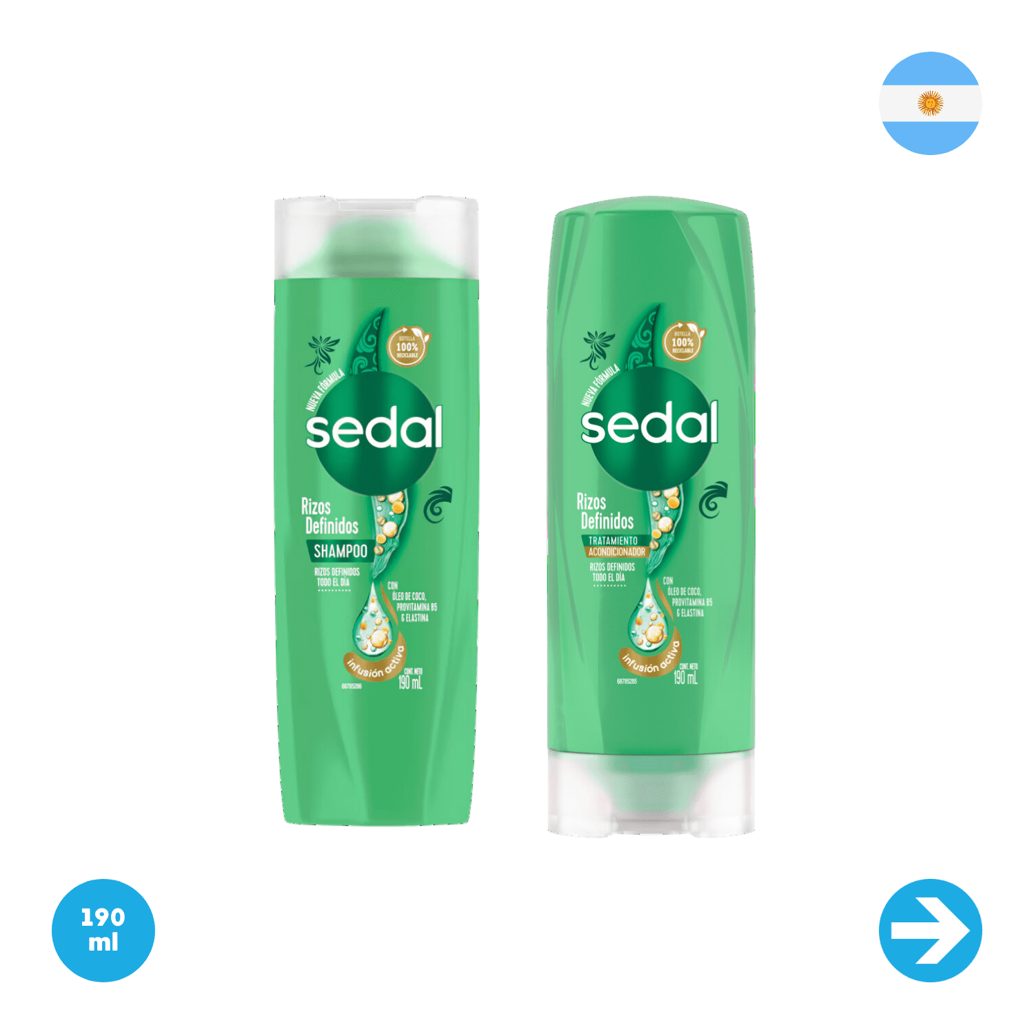 combo Shampoo + Acondicionador Sedal Rizos Definidos