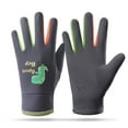 thumbnail image 1 of comerut 1 Pair Kids Cycling Gloves Water-Resistant Cartoon Print Outdoor Thermal Mittens Fleece Lining Winter Warm Gloves, 1 of 8