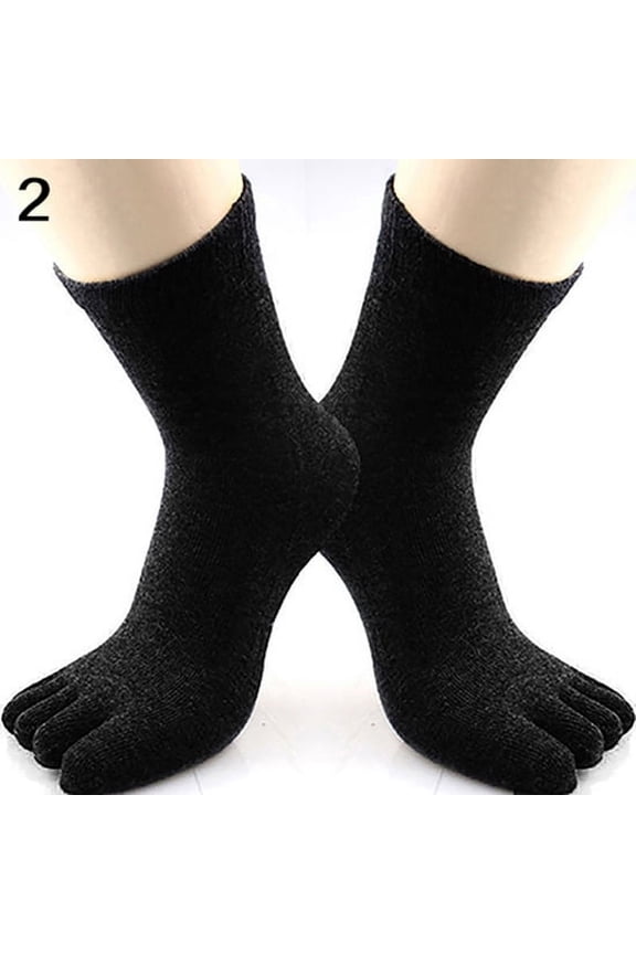 1 Pair Men's Autumn Winter Warm Thermal Casual Sports Soft Toe Socks Fingersocks