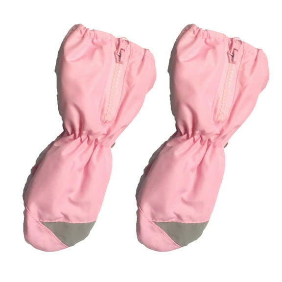 comerut 1 Pair Ski Gloves Extended Cuff Waterproof Lint Thickened Wrapped Finger Winter Snow Kids Warm Gloves for Autumn