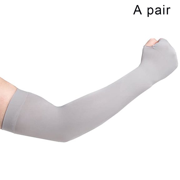 comerut 1 Pair Summer Outdoor Cycling Arm Sleeves Cover UV Sun Protection Oversleeves