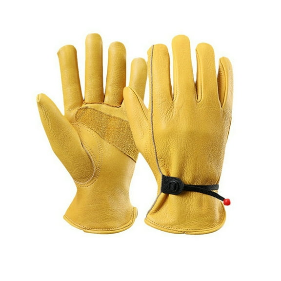 comerut 1 Pair Thinsulate Lining Winter Warm Gloves Ultra-Thick Wear Resistant Non-Slip Design Full Finger Garden Gloves