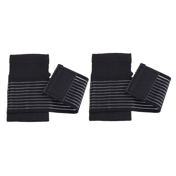 comerut 1 Pair Thumbhole Design Hook Loop Fasteners Thickened Compression Sports Wristband Carpal Protector Hand Brace Sport Supplies