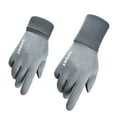 thumbnail image 1 of comerut 1 Pair Unisex Gloves Full Finger Touch Screen Men Women Warm Ribbed Cuff Gloves for Riding, 1 of 8