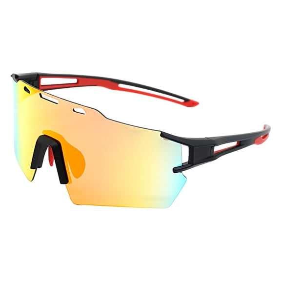 comerut 1 Pair Unisex Sports Glasses Polarized Lens Impact Resistant Anti-UV Ultra Light Goggles for Outdoor Riding Skiing