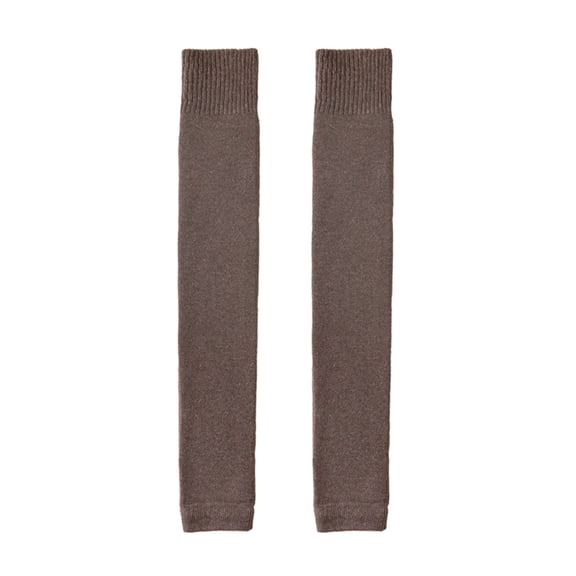 comerut 1 Pair Velvet Knee Socks Warmth Protection Thick Autumn Lady Wear-resistant Over-the-Knee Sleeves for Cold Winter