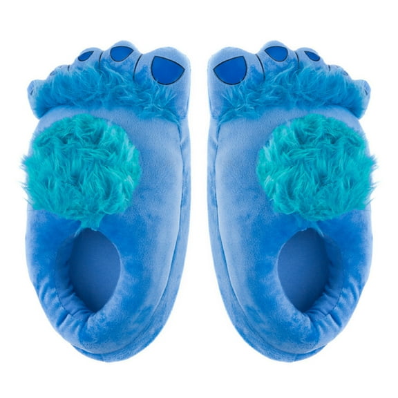 comerut 1 Pair Winter Slippers Ultra Soft Cozy Keep Warm Funny Cartoon Women Men Big Feet Non-slip Plush Slippers for Daily Wear