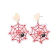 thumbnail image 1 of comerut 1 Pair Women Earrings Cute Ghost Pumpkin Spider Accessory Exquisite Ear Decoration Party Dress-Up Fashion Jewelry Stud Earrings Acrylic Dangle Earrings for Halloween Party, 1 of 7