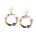 thumbnail image 1 of comerut 1 Pair Women Earrings Cute Ghost Pumpkin Spider Accessory Exquisite Ear Decoration Party Dress-Up Fashion Jewelry Stud Earrings Acrylic Dangle Earrings for Halloween Party, 1 of 7