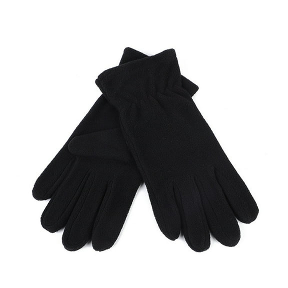 comerut 1 Pair Women Men Autumn Winter Gloves Warm Windproof Touch Screen Full Finger Mittens Polar Fleece Anti-slip Gloves