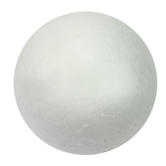comerut 10 Pcs 50mm 60mm Foam Creative DIY Craft White Foam Ball Spheres Ornament