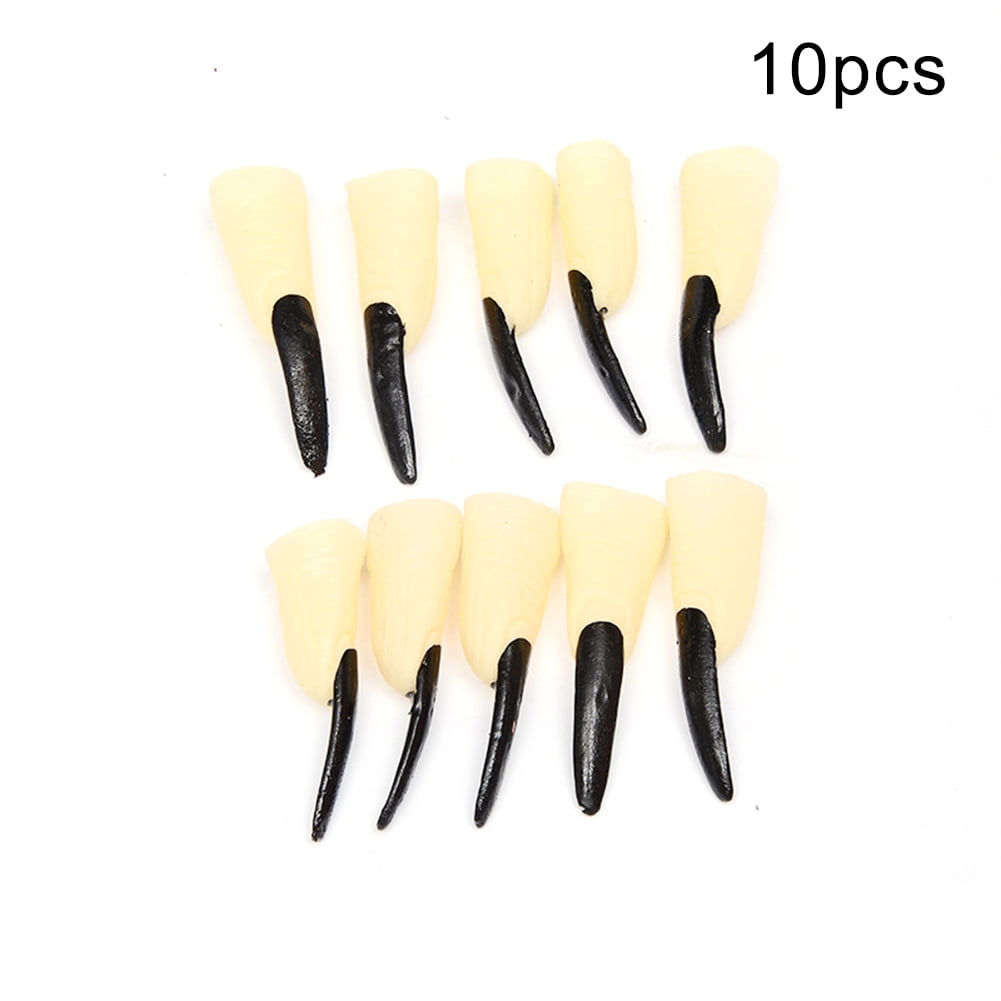 comerut 10Pcs Simulation Zombie Witch Fake Finger Nails Halloween Party
