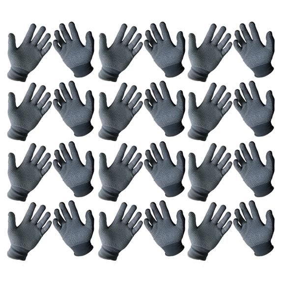 comerut 12 Pairs Nylon Wearproof Breathable Labor Work Protection Kitchen Safety Gloves