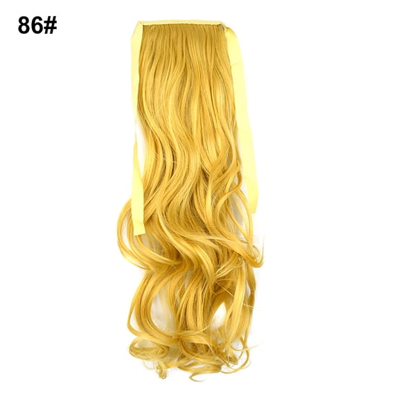comerut 20 inch Synthetic Fiber Clip in Curly Ponytail Fake Wig Hair Extension Hairpiece