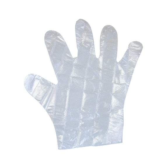 comerut 200Pcs Disposable Clear Plastic Gloves Latex Powder Free Home Work Use Safe Gloves for Cooking Cleaning Painting