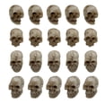 thumbnail image 1 of comerut 20Pcs Skull Ornament Exquisite Realistic Synthetic Resin Mini Skull Figurines for Photo Props Halloween Decorations, 1 of 7