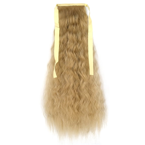 comerut 20inch Synthetic Fiber Long Wavy Curly Ponytail Wig Hair Extension Hairpiece