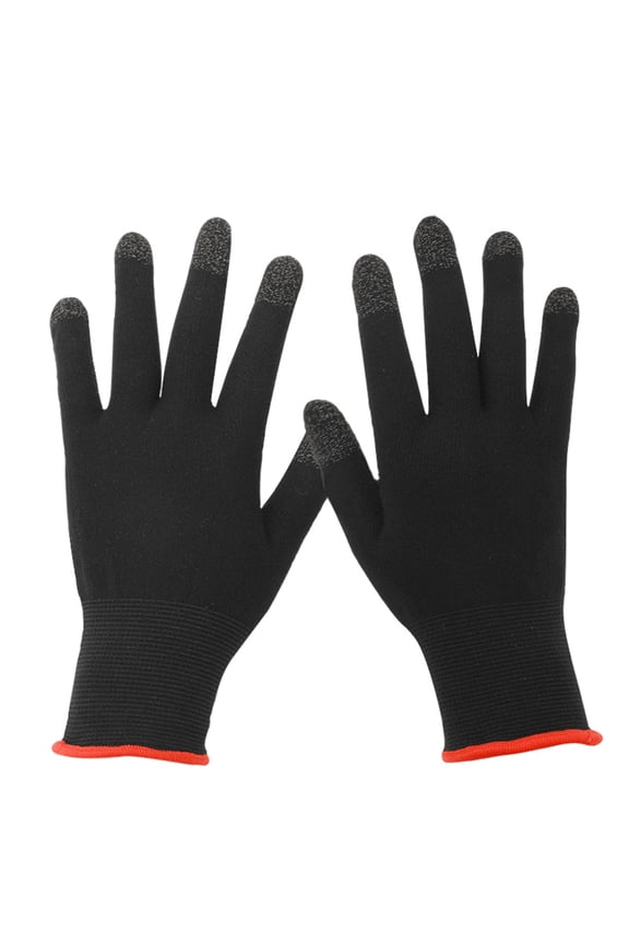 2Pcs Gaming Touch Screen Gloves Breathable Lightweight Warm Thin Sweat-proof Multifunctional Mobile Game Gloves