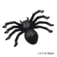 thumbnail image 1 of comerut 30Pcs/Set Plastic Realistic Mini Spider Toy Halloween Party Prop Decoration, 1 of 8