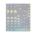 thumbnail image 1 of comerut 3Pcs Christmas Nail Stickers Winter Sweater Snowflake Design Self-Adhesive Nail Art Accessories Manicure Supply, 1 of 7
