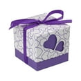 thumbnail image 1 of comerut 50Pcs Heart Box Multi-color Optional Detailed Eye-catching Delicate Exquisite Packaging Paper Wedding Party Candy Chocolate Container for Cookie, 1 of 8