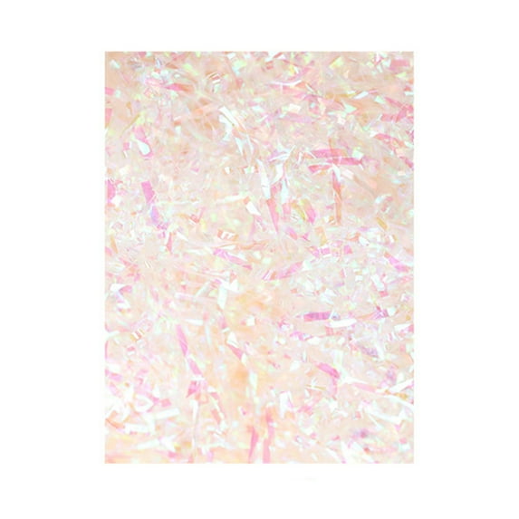 comerut 50g Crinkle Paper Premium Reusable Lightweight Metallic Iridescent Shredded Paper Filler Party Supplies