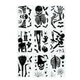 thumbnail image 1 of comerut 9 Sheets/Set Halloween Window Cling Waterproof Pumpkin Witch Skeleton PVC Double-sided Home Office Static Glass Decoration Sticker Decal, 1 of 8