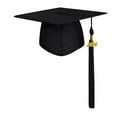 comerut Adult Unisex Graduation Hat with Tassel Solid Color 2024