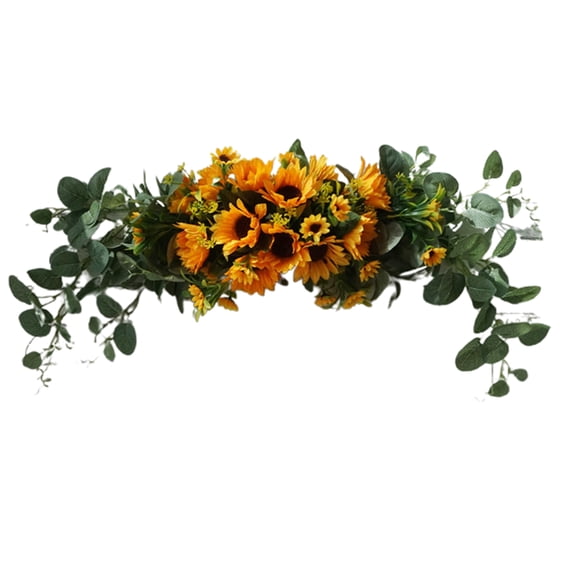 comerut Artificial Flower Wreath Door Threshold Garland Home Wedding Party Wall Decor