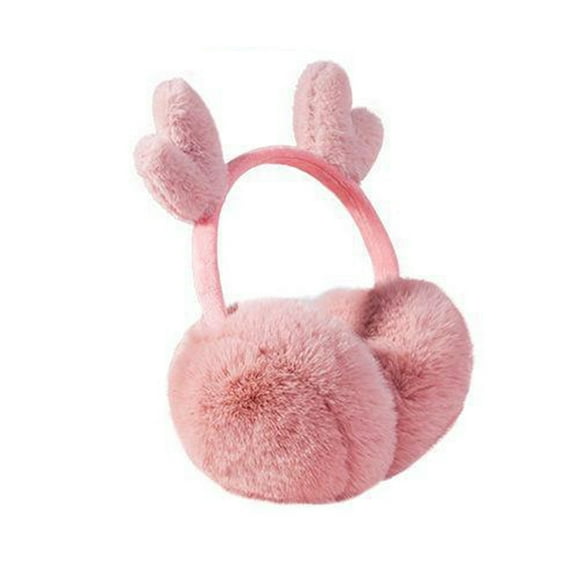 comerut Attractive Earmuffs Thick Lining Faux Rabbit Fur Warm High Elasticity Women Earmuffs for Daily Use