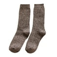 thumbnail image 1 of comerut Autumn Winter Warm Unisex Solid Color Elastic Breathable Middle Tube Crew Socks, 1 of 8