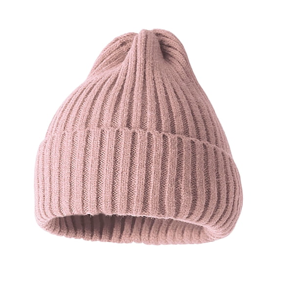 comerut Beanie Hat No Brim Crimping Elastic Comfortable Breathable Keep Warm Solid Color Women Winter Knitted Beanie Cap Wild Accessories