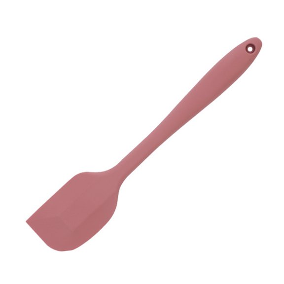 comerut Cake Scraper Flexible Integrated Molding Silicone Hanging Hole Multifunctional Cream Spatula for Home
