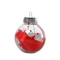 thumbnail image 1 of comerut Christmas Balls Party Scene Layout Transparent Electroplated Ball Holiday Ornament 6cm Diameter Hanging Balls Christmas Tree Pendant Home Decor for New Year, 1 of 8