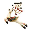 thumbnail image 1 of comerut Christmas Brooch Festive Enamel Shiny Colored Rhinestone Faux Pearl Decor Decoration New Year Gifts Xmas Elk Bell Brooch Pin Breastpin Fashion Jewelry Clothes Accessories, 1 of 8