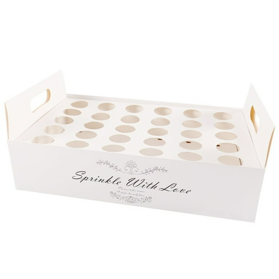 comerut Confetti Cone Box Food Grade High Durability 5 Styles Confetti Candy Food Cone Holder Party Paper Tray Party Supplies