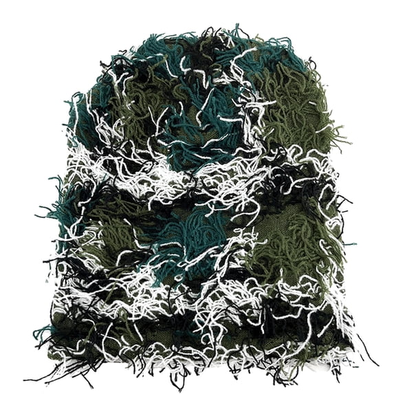 comerut Couple Winter Hat Solid Color Fuzzy Ripped Knitted Elastic Anti-slip Warm Soft Head Protection Hip Hop Unisex Beanie Skullies Cap Winter Headgear