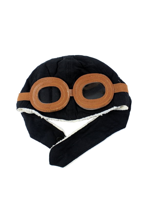 Cozy Kids Pilot Hat Warm Velvet Cartoon Design Soft Cotton Classic Comfortable to Wear Versatile Pilot Hat